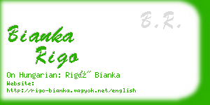 bianka rigo business card